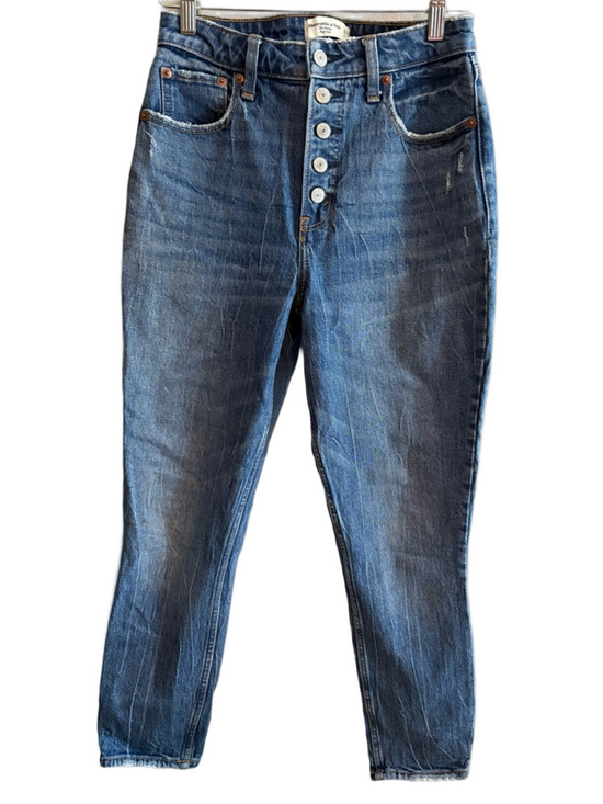 Abercrombie & Fitch Denim - Abercrombie & Fitch Button-Fly High-Rise Curve Love